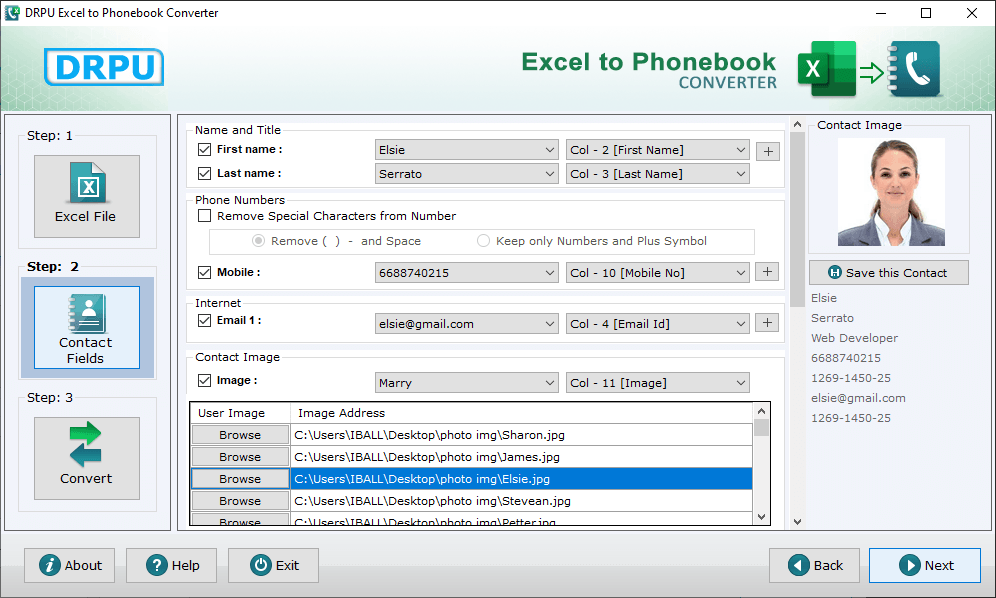 Excel to Phonebook Converter Software