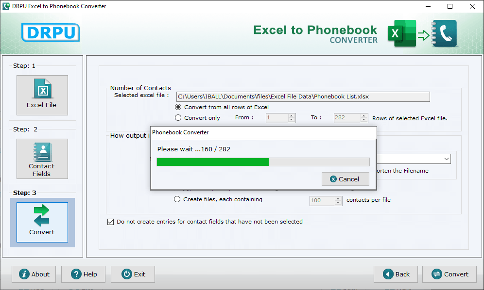 Excel to Windows Contacts Converter Software